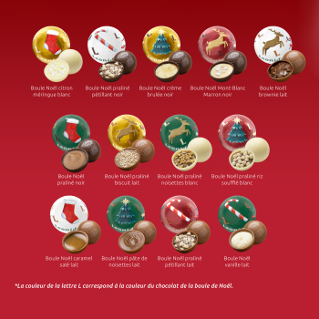 Réglette 10 boules assorties - 115g Réglette 10 boules assorties - 115g